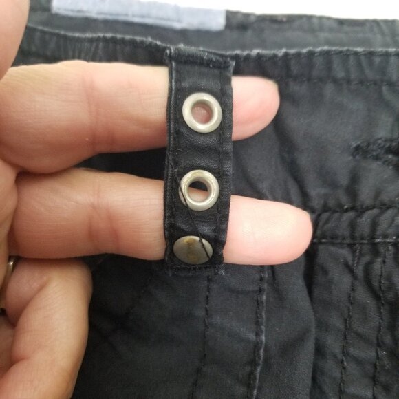 💕AN Sport | Black Bermuda Shorts Multi Pockets 2 Cotton - Picture 6 of 10